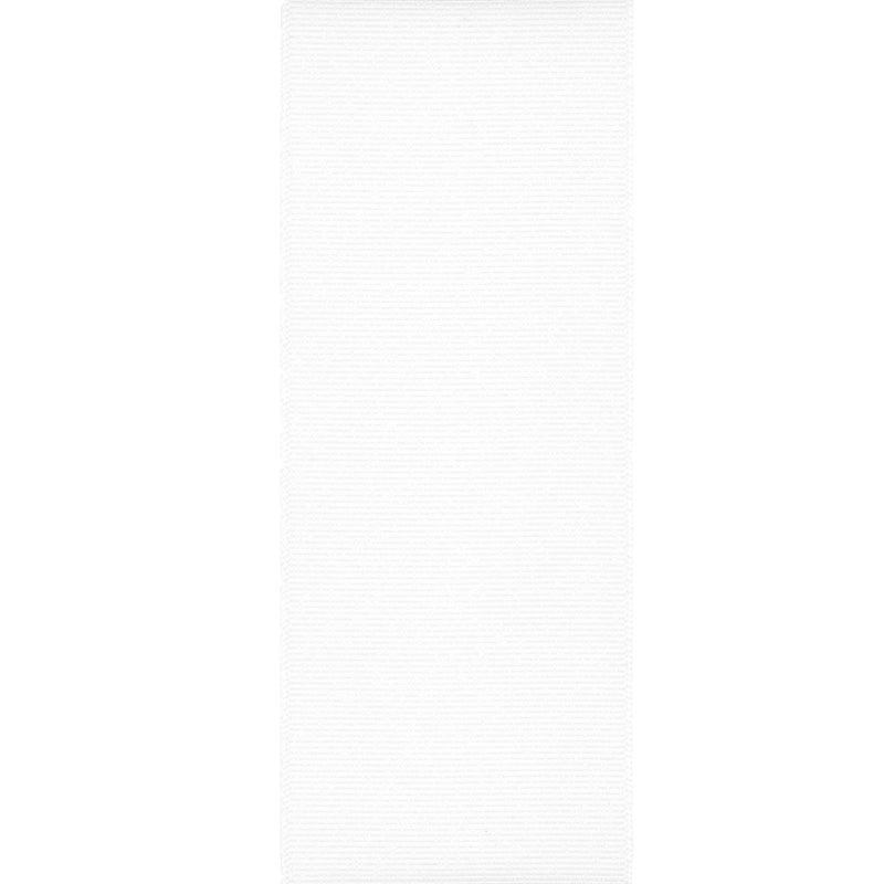 Berwick Offray 2.25" Grosgrain Ribbon, White, 50 Yards - Image 3